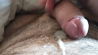 Masturbaci&oacute;n careless peludo y corrida